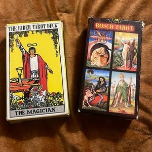 Vintage tarot decks